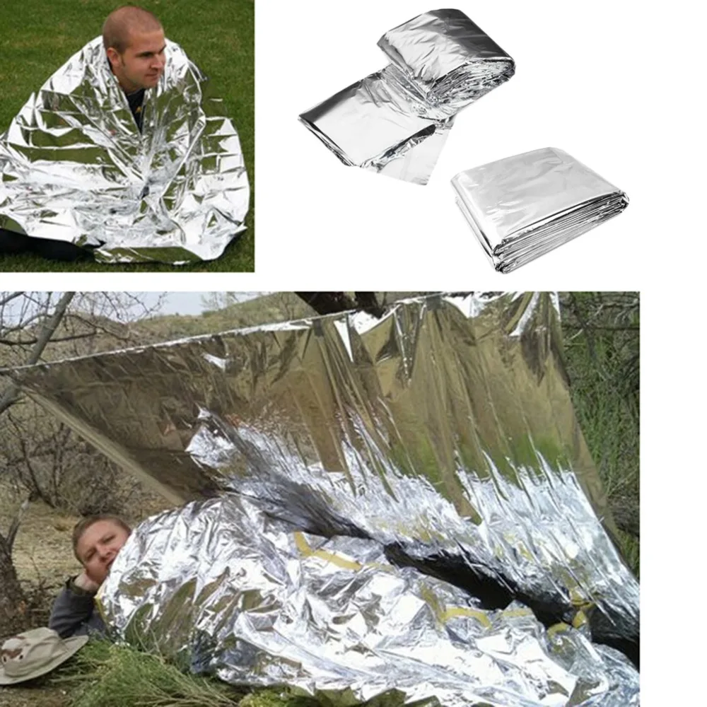 

Outdoor Survival Blanket For Camping Waterproof Emergency Rescue Life-saving Cold-proof Military First Aid Emergency Blanket