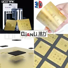 QIANLI IOS Золотой 3D стальная сетка NAND baseband IC/cpu A8 A9 A10 A11 3D BGA трафарет для IPHONE 6 6S 7 7P 8P T0.12 net