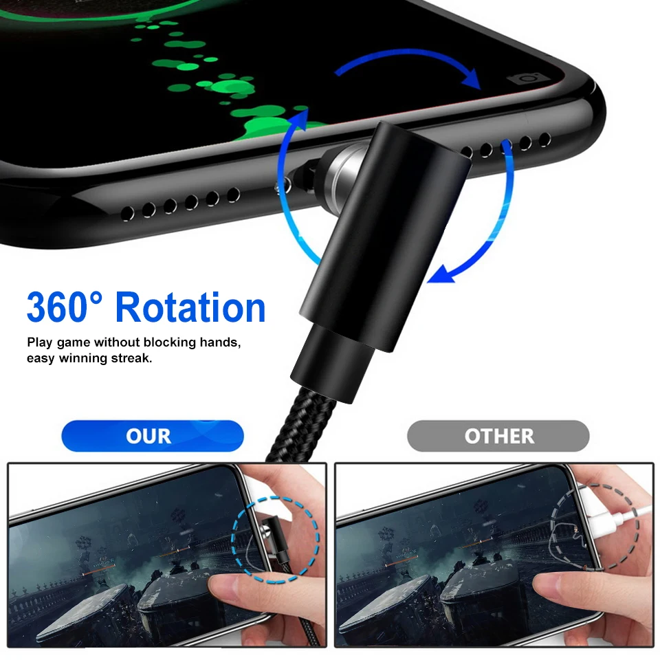ANBES 2A Быстрый Магнитный кабель для iPhone XS X XR 7 миниатюрный usb порт зарядное