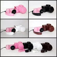 Fashion Colourful PU Camera Leather Bag Case for Samsung NX1000 Camera Case Cover