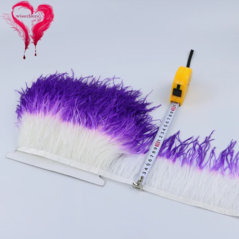 4 white and purple ostrich trims 5