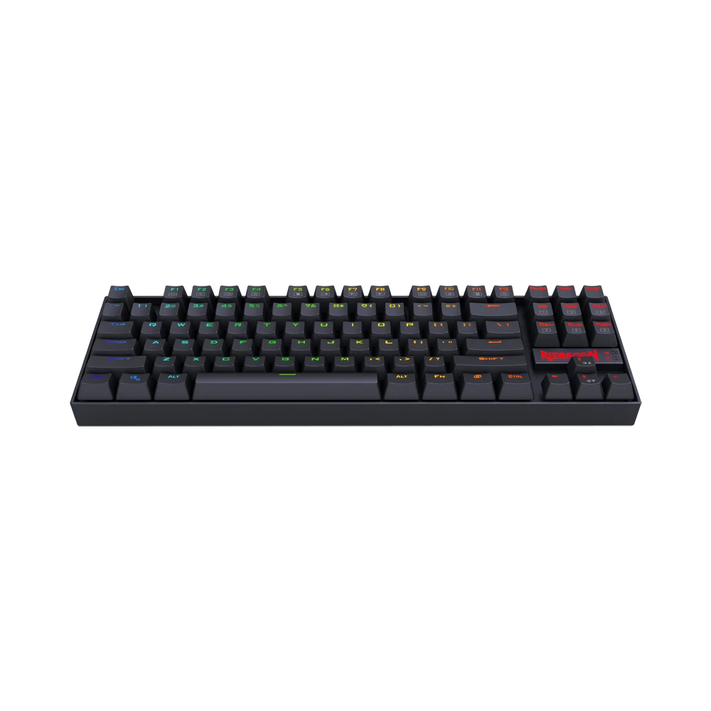 Redragon K552 Игровая клавиатура Механическая 87 ключ RGBLED подсветка Механическая компьютерная клавиатура с подсветкой с синими переключателями