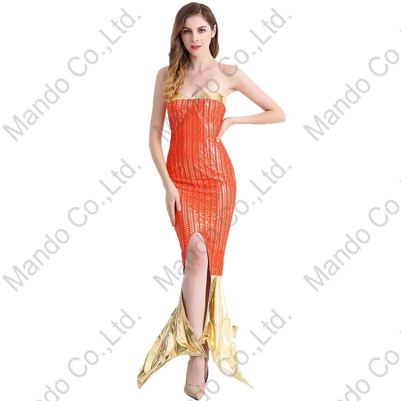 orange fancy dresses