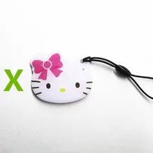 Hello kitty 125 КГц RFID Доступный Для Записи Смарт-Теги Мультфильм Перезаписываемый EM4305 Близость контроля Доступа ID Карточка-Ключ Для RFID Копир