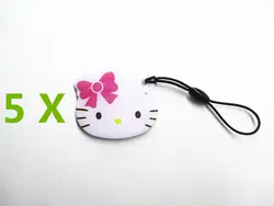 Hello kitty 125 КГц RFID Доступный Для Записи Смарт-Теги Мультфильм Перезаписываемый EM4305 Близость контроля Доступа ID Карточка-Ключ Для RFID Копир