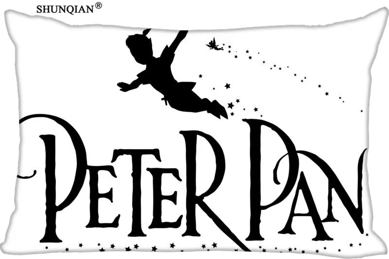 

LUQI Peter Pan And Thinkbell Zippered Pillowcase Pillow Cover 20x30 inches Birthday Gift For Kids Lover