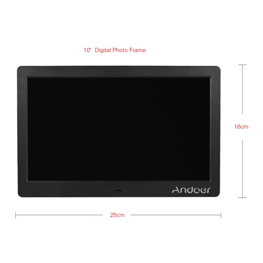 Andoer 1" HD lcd Цифровая фоторамка 1024*600 часы MP3 MP4 видео плеер дистанционное управление цифровая фоторамка