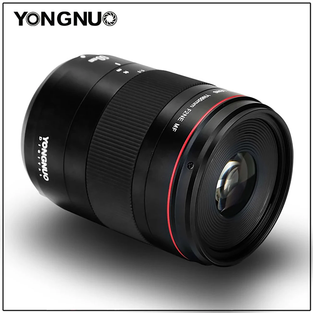 Макрообъектив YONGNUO YN60mm F2 MF 0 234 m макрообъектив 60 мм для Canon EOS 70D 5DMK II 5diii 600D 700D DSLR Nikon