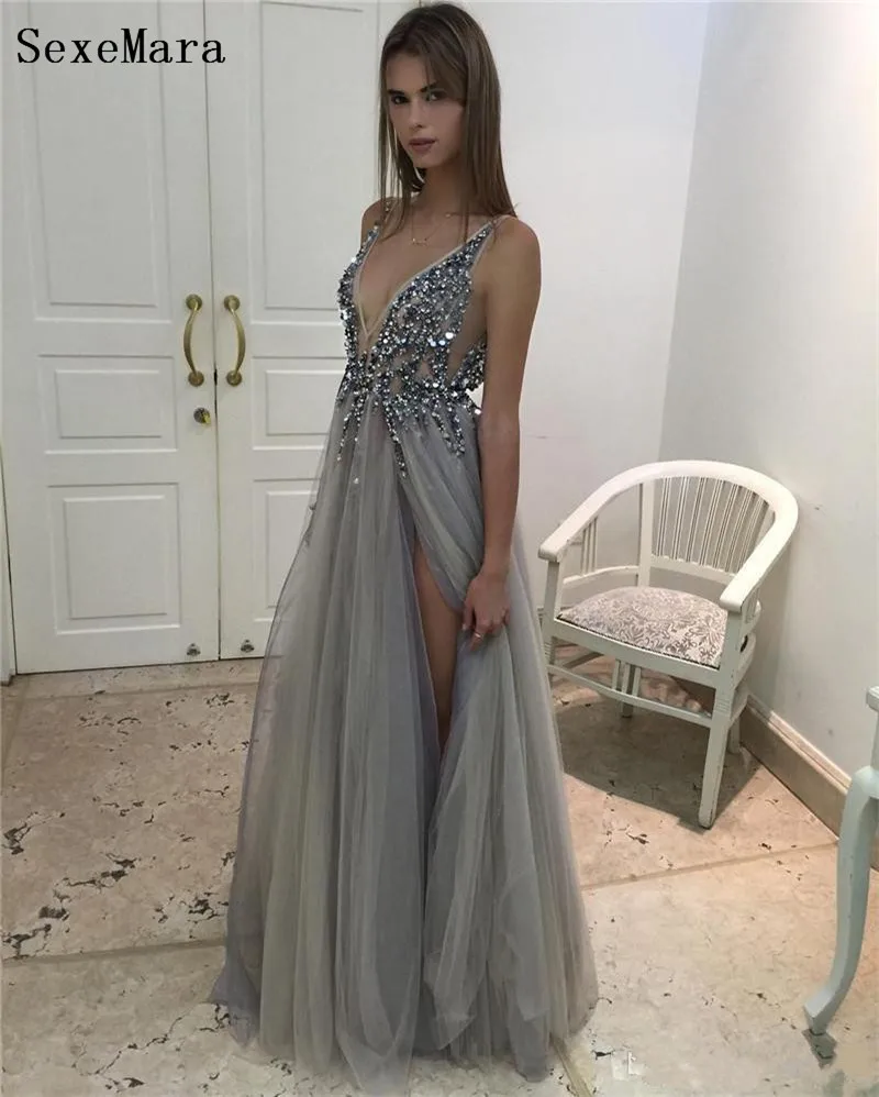 sexy-beads-thigh-split-evening-dresses-plunging (2)