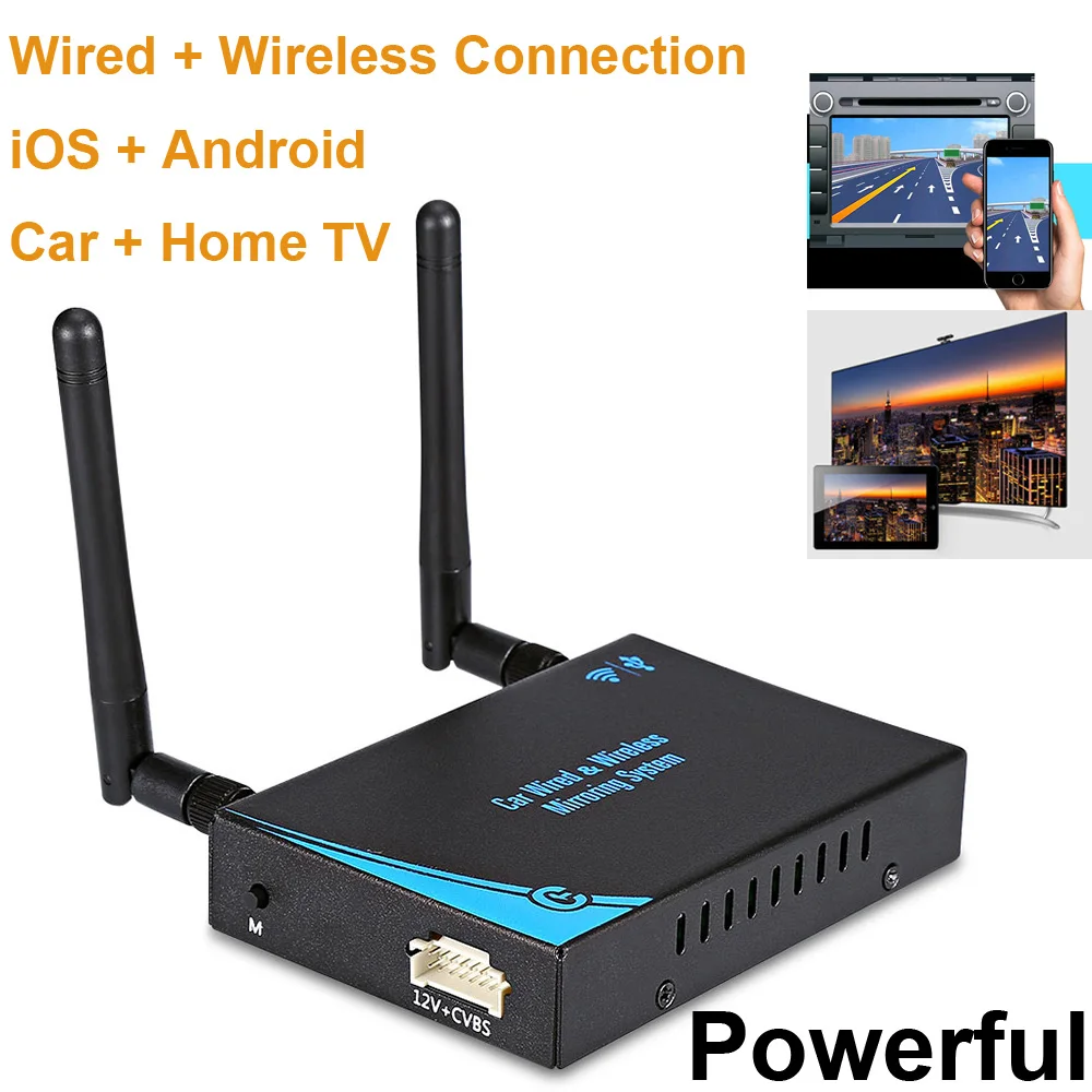 

5G 2.4G Dual Wifi HDMI Car Wifi Display Dongle Mirror Box Wired + Wireless Video Adapter Miracast DLNA Airplay Phone to TV HDTV
