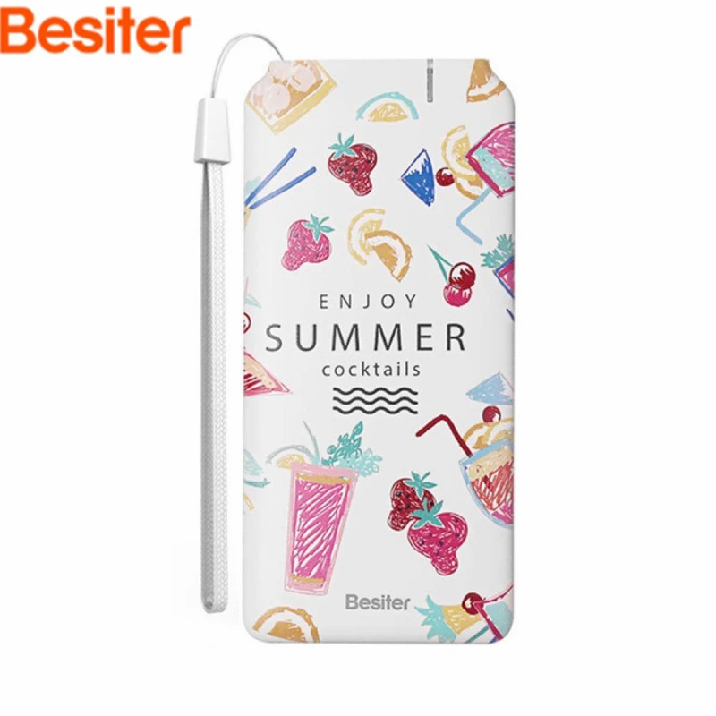 

Besiter Cartoon Design 5000mAh Powerbank Girls Gifts Power Bank Mobile Charger External Battery Pack For Xiaomi MI iPhone X Note