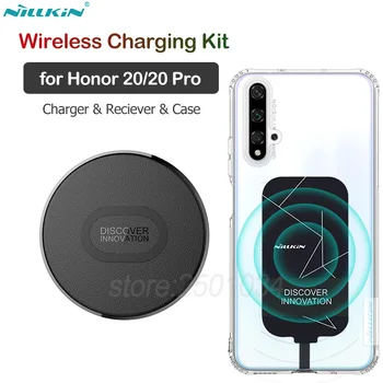 

Nillkin Wireless Charging Kit for Huawei Honor 20 Qi Wireless Charger+USB Type C Receiver Adapter+TPU Case for Honor20 Pro