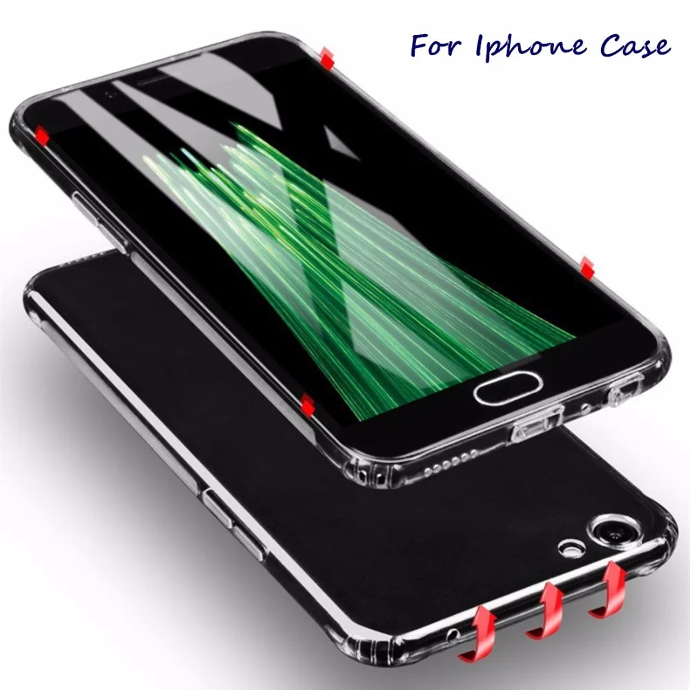 

Transparent Silicone Cases For Apple iphone X 8 7 plus 6 6S plus Soft and clear Shockproof design Phone Cover Shell