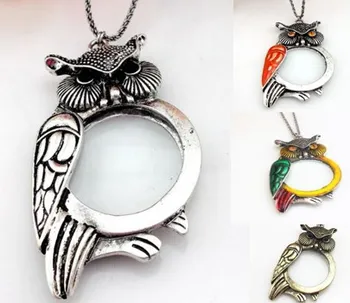 

ZY DIY Functional 4 Colors Lucky Owl Magnifier Magnifying Glass Monocle DIY Sewing Tools