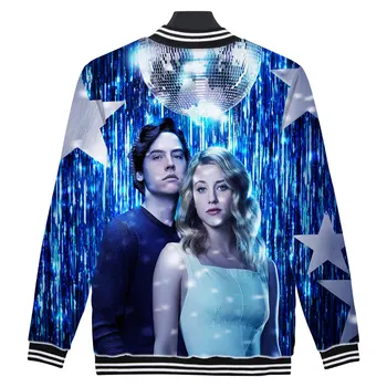 

3D Riverdale Winter Jacket American TV Riverdale men Fashion Jacket Mens Fans Casual Baseball Jacket XS-4XL Clothes