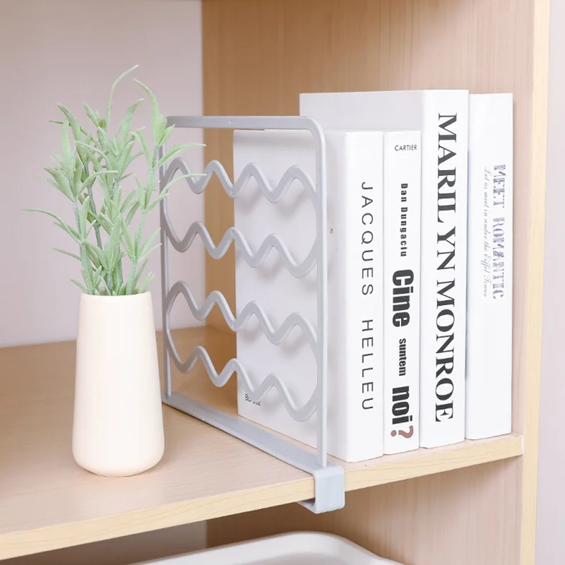 

Closet Organizer Plates Storage Shelf Standing Type DIY Wardrobe Partition Holders Racks Folding Plastic Layer Divider Board