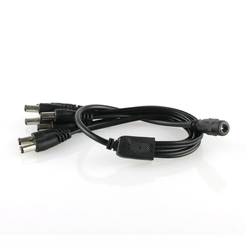 DHL(100 шт./лот) 5.5x2.1 мм 1 Женский до 8 мужской AC DC Питание разветвитель кабель для видеонаблюдения Светодиодные ленты
