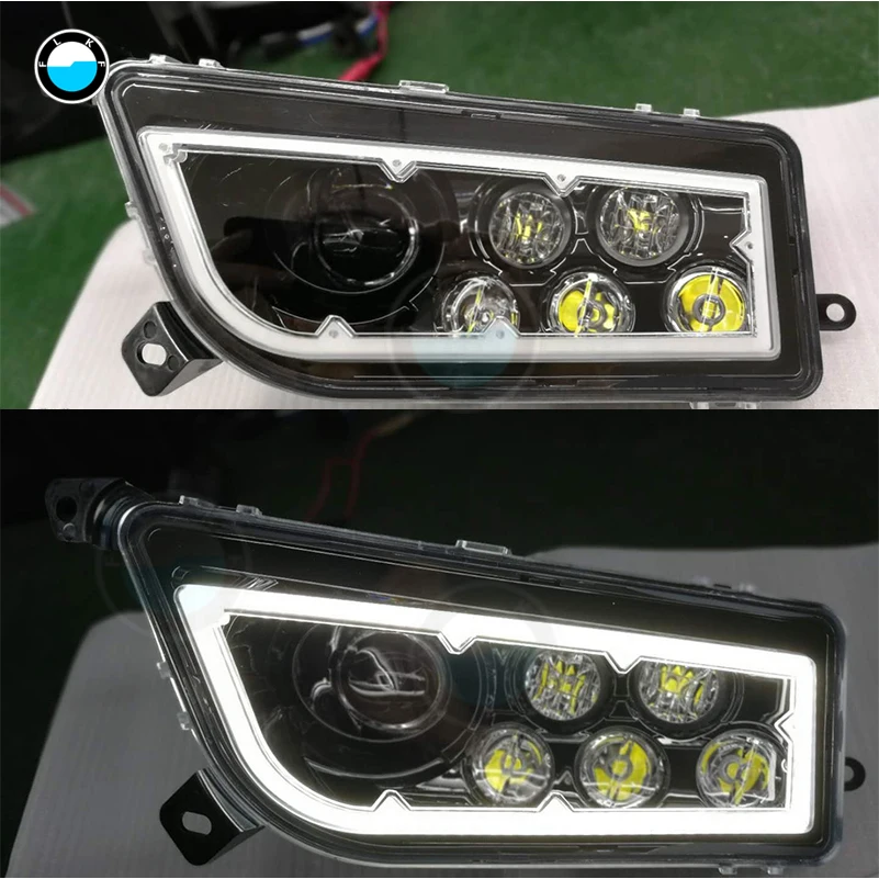 Светодиодный комплект для фар Polaris RZR XP1000 / Turbo Full Halo Angel Eyes сменные фары