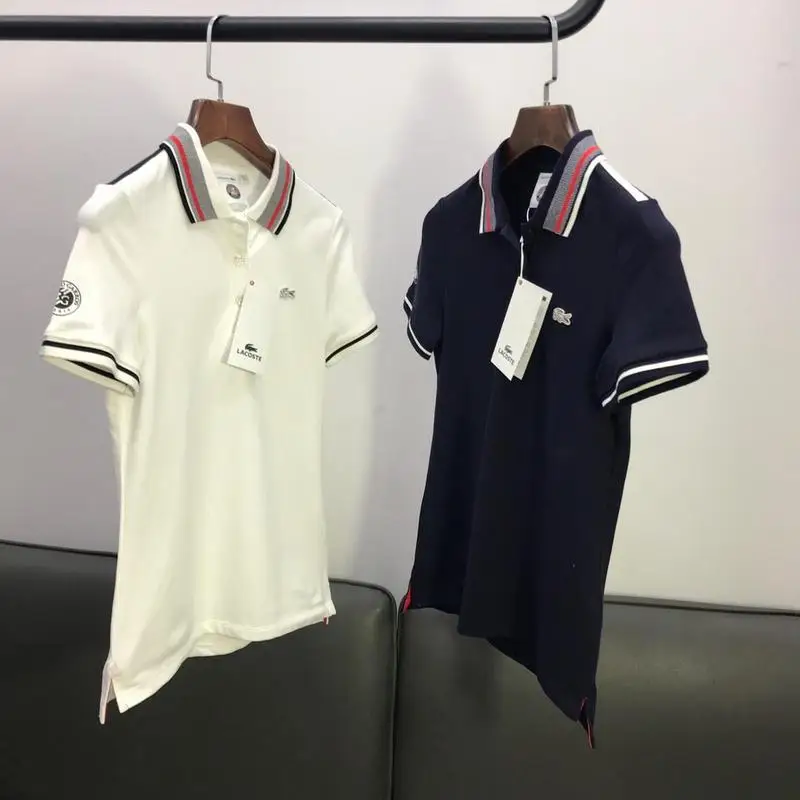 2019 Summer Men's Striped Contrast Collar, Shoulder Sleeve Inset Short Sleeve T-Shirt Men's Casual Sports Men's Short Sleeve run 2019 Summer Men's Striped Contrast Collar, Shoulder Sleeve Inset Short Sleeve T-Shirt Men's Casual Sports Men's Short Sleeve run