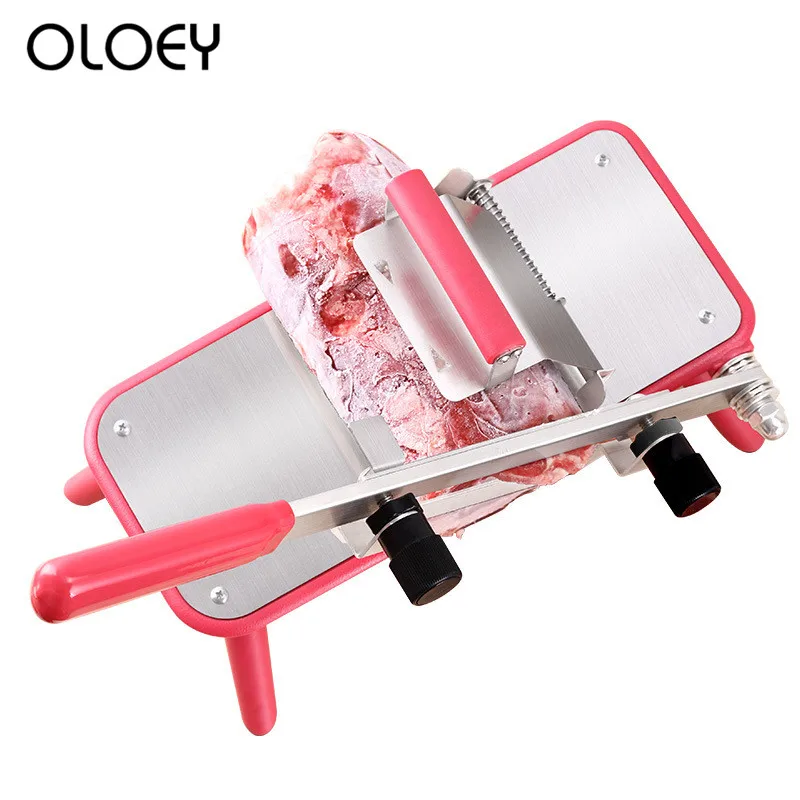New Manual Lamb Roll Slicer Fat Cattle Machine Household Meat Slicers Tricolor ST209