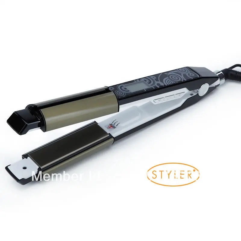 

Professional High quality Hair Straightener curling iron adjust temperature 2 in 1