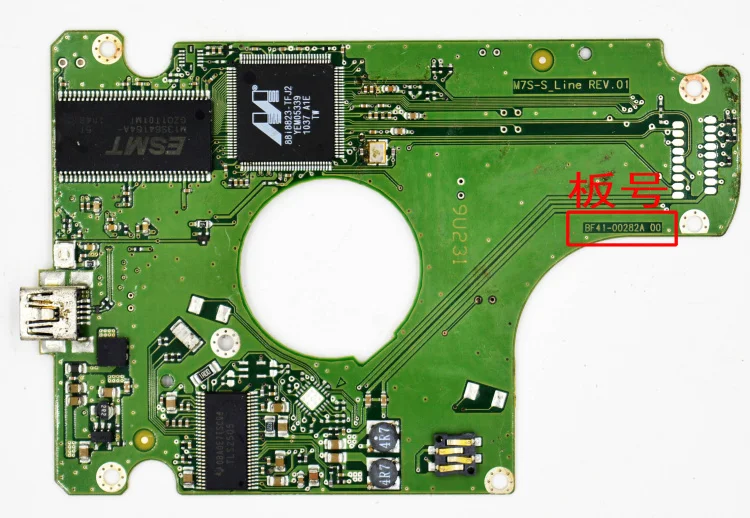 

HDD Data Recovery Repair PCB Circuit Board BF41-00282A M7S-SLINE REV .01 For HM502JX HM502JX/U Hard Driver Logic Board