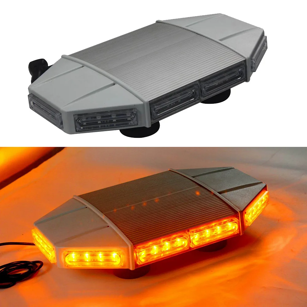 

HEHEMM 40W LED Car Light Strobe Warning Light for 12V 24V Automobiles Truck Emergency Vehicle Magnetic Base