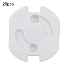 20 пакет Белый Европейский устойчивый к сбоям питания детская крышка розетки бытовые принадлежности безопасность анти Электрический шок детская розетка