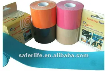 

c 100pcs/lot 5cm x 5m elastic therapy tape sports Kinesiology tape CURE TAPE