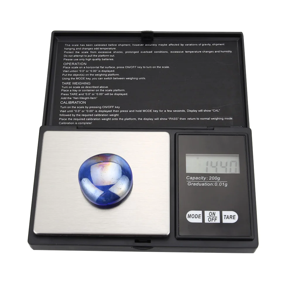 

Digital Pocket Scale 200 x 0.01g Fine Balance Digital Scale Coin Weighing Scales for Jewelry SLC88