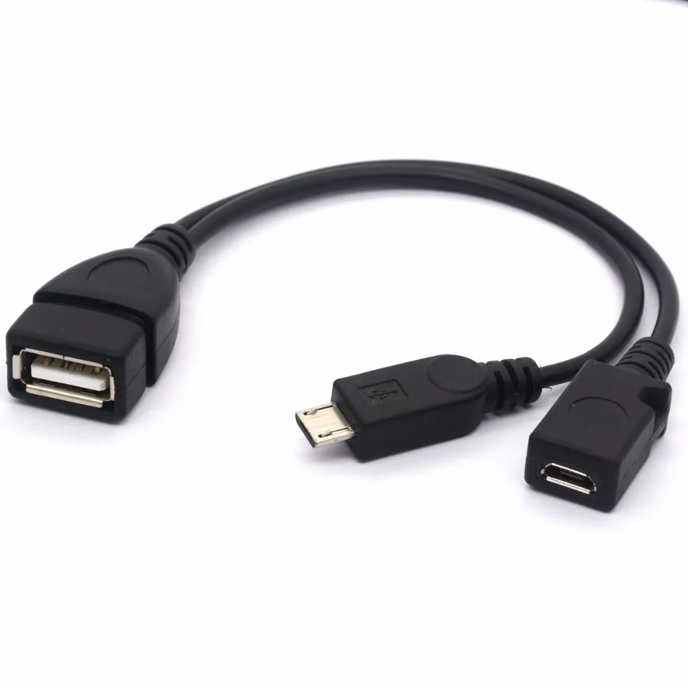 USB Type Female to Micro USB Male Host OTG with Micro USB Female Y CableData Cables AliExpress