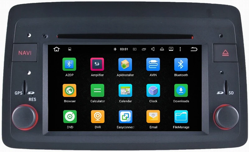 

Ouchuangbo audio gps auto radio navi head units for Fiat Panda 2004 onward support BT aux swc android 8.0 4+32 8 cores