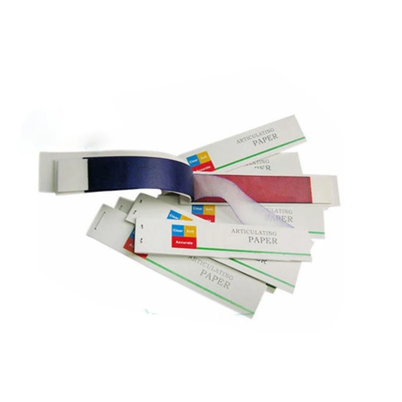 

Hot 1box Dental Material Articulating Paper RED + BLUE Strips 240 SHEETS Whitening Teeth Oral Care Dentist Lab Products 2017