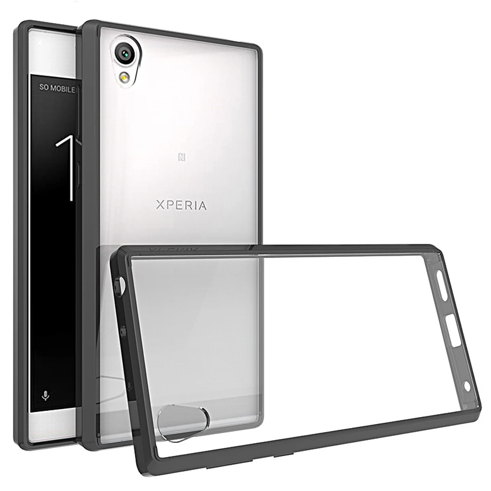 

For Sony L1 Case TPU + PC Acrylic Clear Hybrid Phone Cover Transparent Crystal Fundas For Sony Xperia L1 G3312 G3311 G3313 Dual