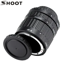 12mm, 20mm, 36mm Auto Focus Tubo de Extensión Macro Set para Nikon d3200 SLR lente de la Cámara para Nikon AF AF-S D G y VR Accesorios