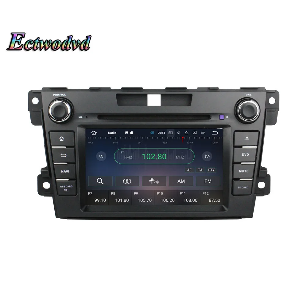 Sale Ectwodvd Octa Core 4G RAM 64G ROM Android 9.0 Car Multimedia DVD Player GPS HeadUnit For Mazda CX-7 2012 2013 16