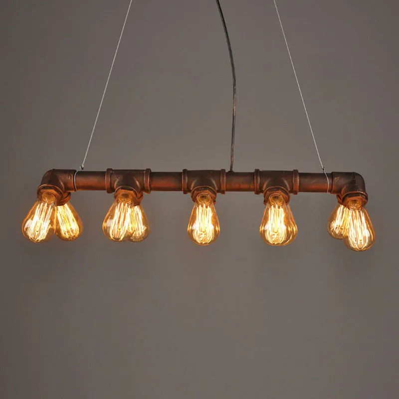 

American Iron Retro Creative Loft Pendant Light For Coffee Shop Club Home Living Room Metal Art Lamp E27 Bulb