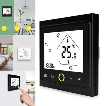 

Wall-mounted Thermostat Controller LCD Energy-saving Stable Capacitive Controller CLH@8