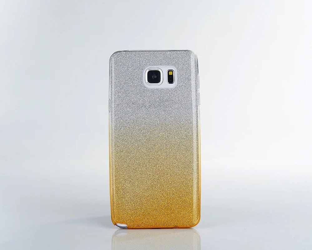 

2 in 1 Gradient Ultra Thin Glitter Bling Cover For Samsung Galaxy note3 note4 note5 note7 Case Crystal Gel TPU For note 3 4 5 7