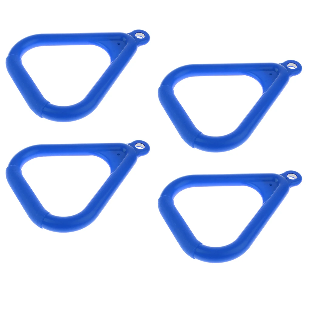 MagiDeal Kids Outdoor Indoor Trapeze Swing Ring Playground Swing -Blue