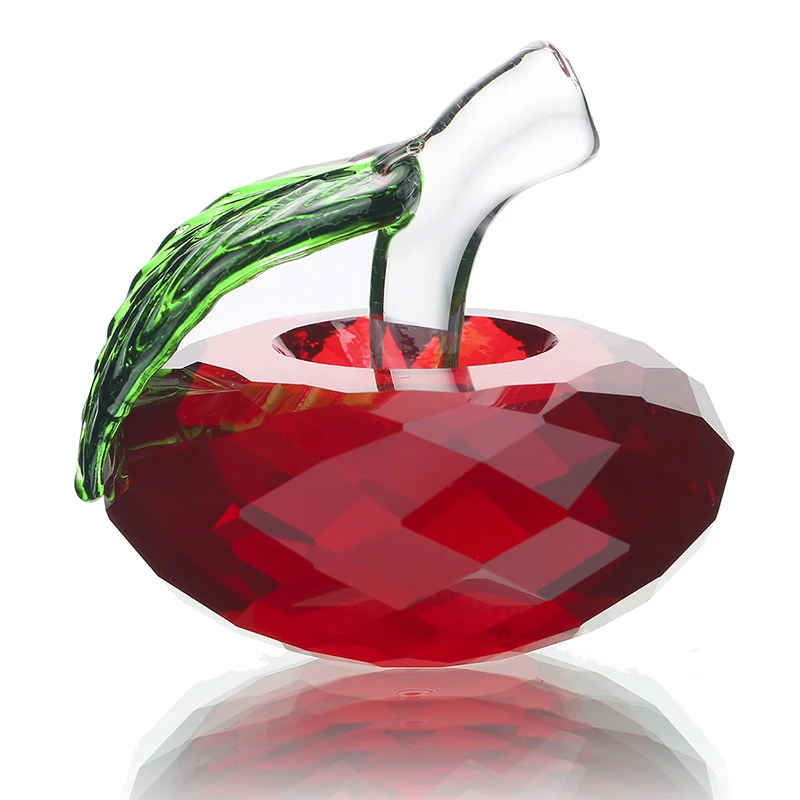 Buy Crystal Apple Paperweight Glass Paperweight Fruit Crafts Gifts Art