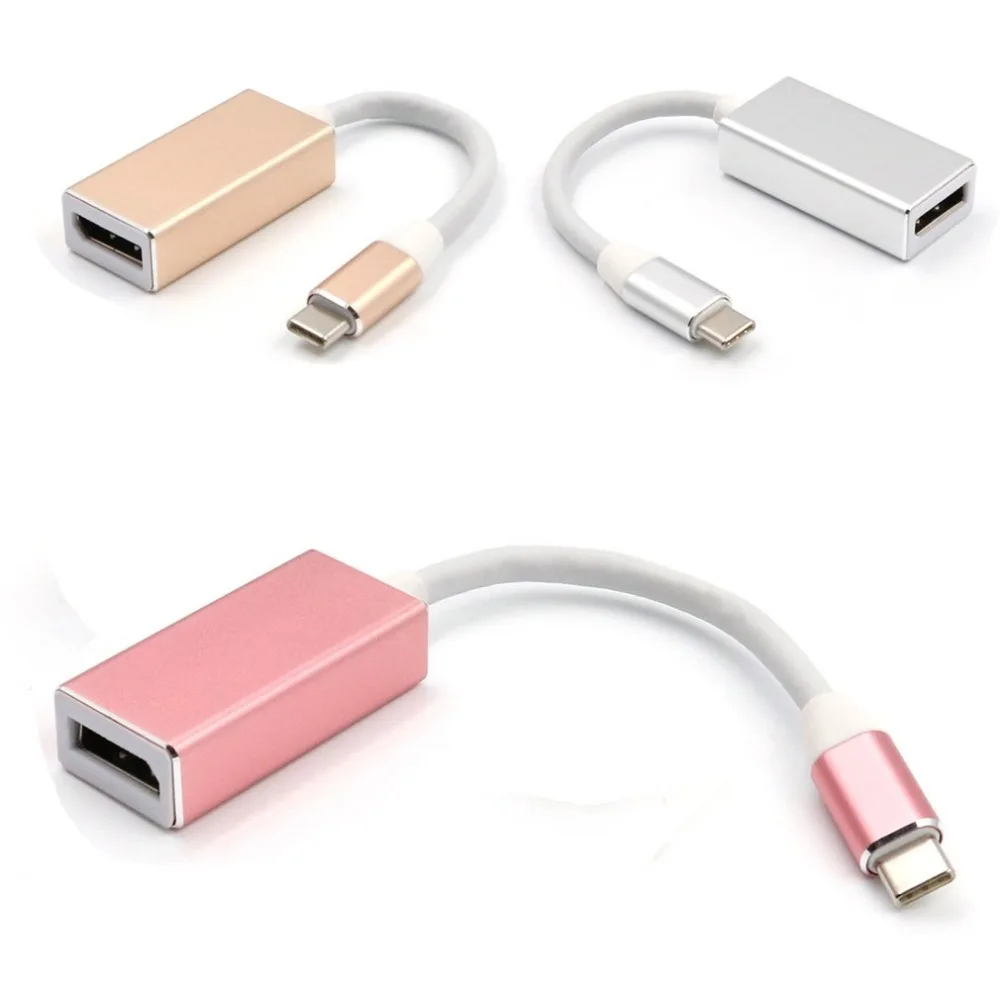 1080P USB 3,1 type C к DP адаптер USB-C-Дисплей порт адаптеры конвертер Поддержка 4K UHD для Macbook Pro //