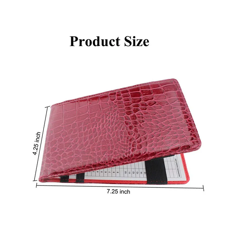 1 مجموعة بو جولف بطاقة الأداء حامل حارس جولف النتيجة كتاب غطاء الجيب التهديف مع 2 جولف النتيجة بطاقات و 1 قلم رصاص و 1 غطاء