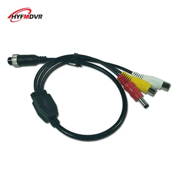 

Factory wholesale 4 core aviation head to AV head wire pure copper shielding line School car monitoring special