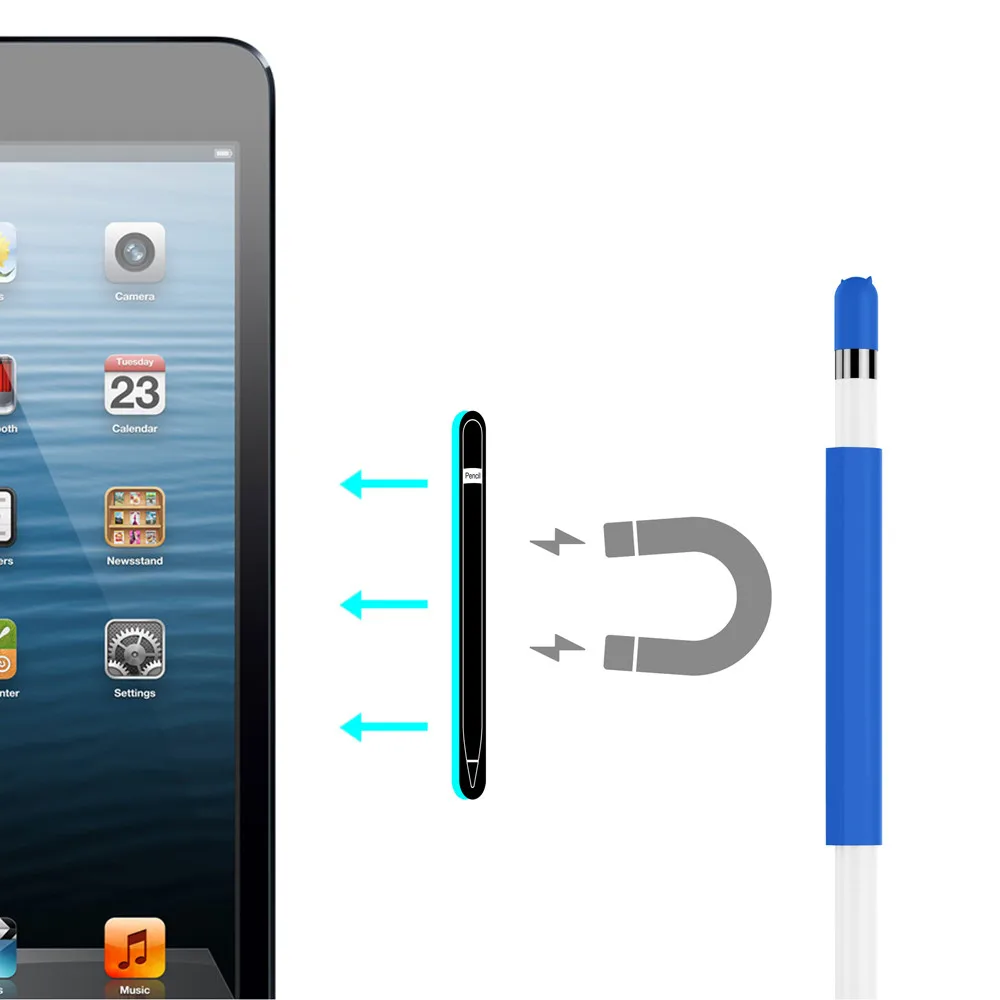 BINMER для APEL карандаш рукав Магнитный рукав мягкий силиконовый держатель набор для Apple карандаш для Apple Карандаш Чехол#2