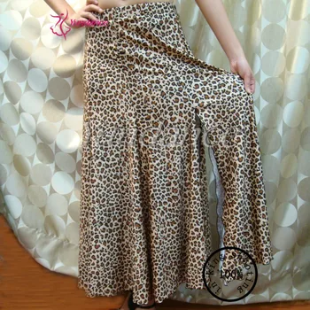 

S-07 New Leopard Printed New Latin Salsa Tango Rumba Cha Cha Ballroom Dance Dress Skirt