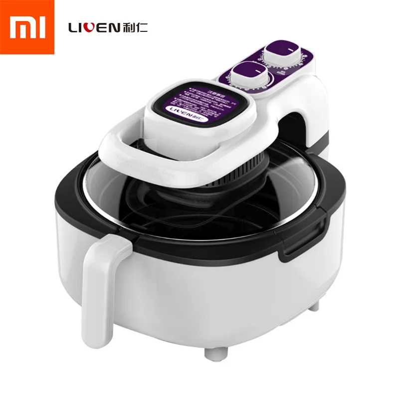 

Xiaomi Mijia Liren 5L 1100W Air Fryer Household Intelligent No Fumes High Capacity Electric Fryer Pizza Bread Machine 220V