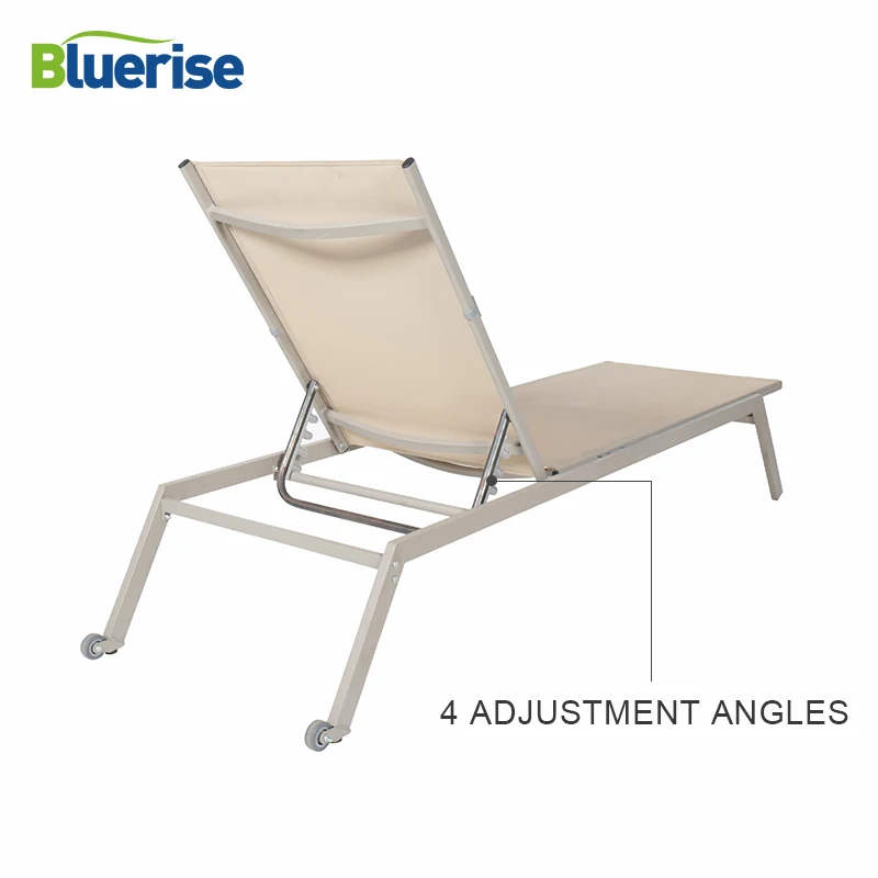 BLUERISE 2 Pack всепогодное уличное патио Шезлонг пляжное складывающееся откидное