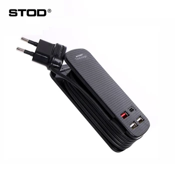 

STOD 4 Port Charger 50W Quick Charge 3.0 Type C USB For iPhone Plus iPad Samsung S6 S7 Edge S8 Huawei P9 Meizu Xiaomi LG Adapter