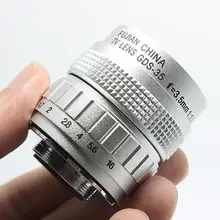35 мм F1.7 Объектив CCTV для GF3 E-P3 E-PL3 E-PL2 E-PL1 E-P2 GF2 GH2 G2 G3 С Горы СЕРЕБРЯНЫЙ Макро Макро объектив